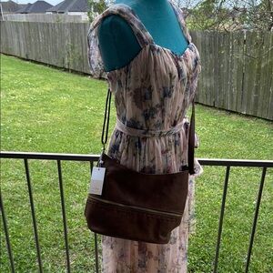 Elegant Brown Leather Shoulder Bag